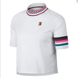 Women’s White Nike Court Dri-FIT Breathe Slam